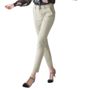 White House Black Market Cropped Pants High Rise Slim Ankle Pret A Jet Size 10